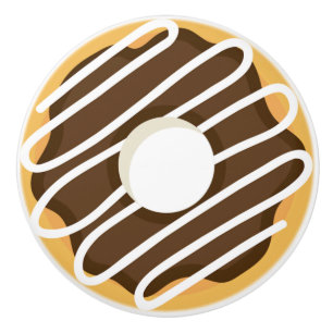 Schokolade Mattiert Donut Keramikknauf