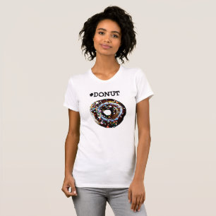 Schokolade Mattiert und Sprinkles Donut Shirt