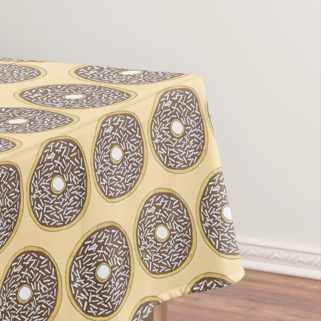 Schokolade Mattierte Kokosnuss Glazed Cake Donut Tischdecke (Beispiel)