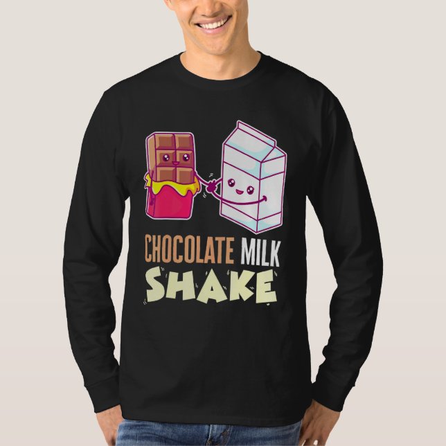 Schokolade Milch Shake Milchshake Dessert Sweet To T-Shirt (Vorderseite)
