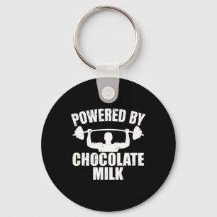 Schokolade Milchschaum Fitness Workout Bodybuildin Schlüsselanhänger