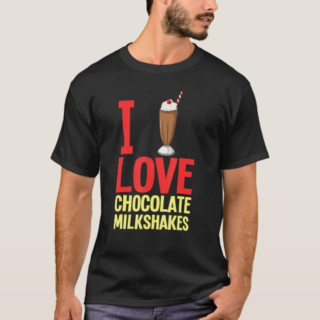 Schokolade Milchshake Milch Choco Shake Drink 1 T-Shirt (Vorderseite)