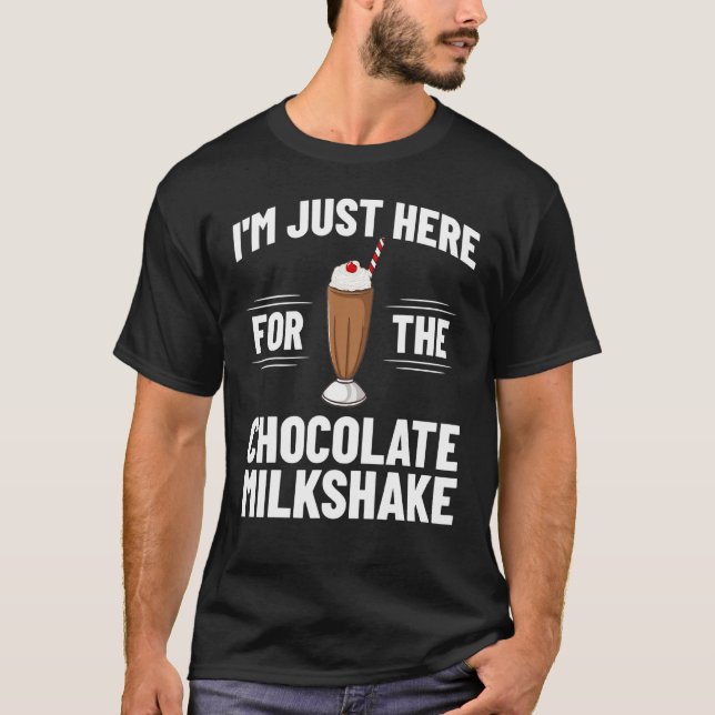 Schokolade Milchshake Milch Choco Shake Drink T-Shirt (Vorderseite)