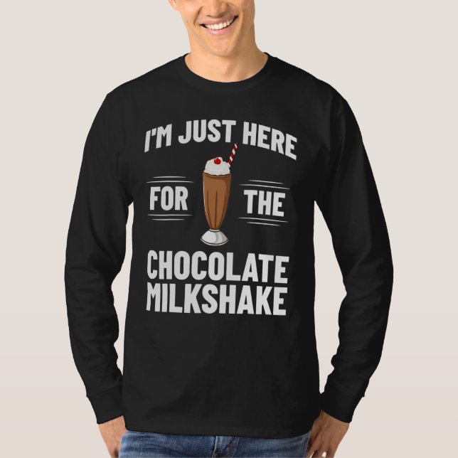 Schokolade Milchshake Milch Choco Shake Drink T-Shirt (Vorderseite)
