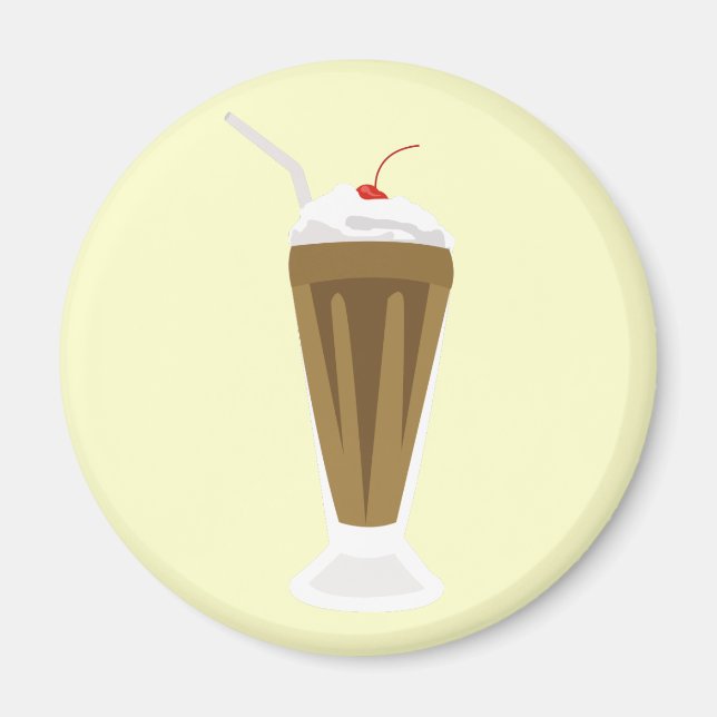 Schokolade Milkshake Magnet (Vorne)