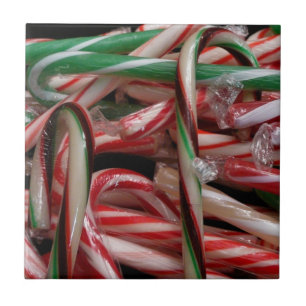 Schokolade Minze Candy Canes Holiday Festival Fliese