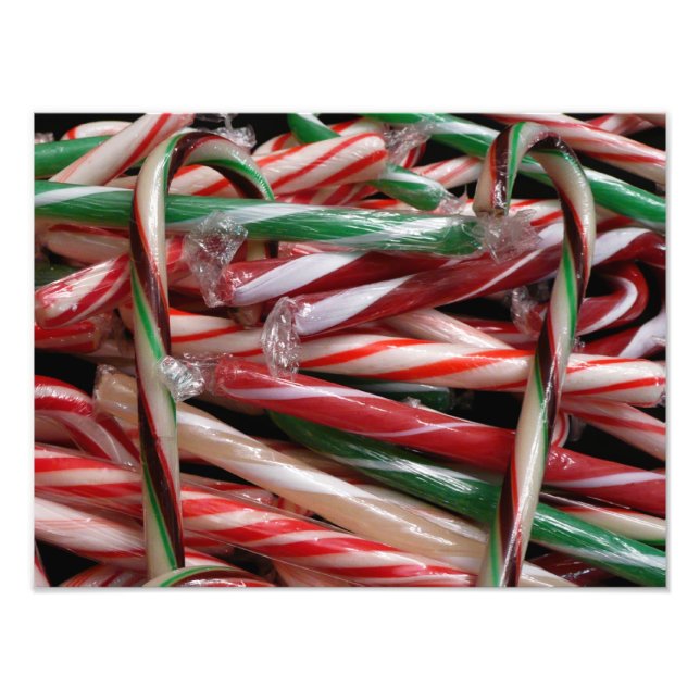 Schokolade Minze Candy Canes Holiday Festival Fotodruck (Vorne)