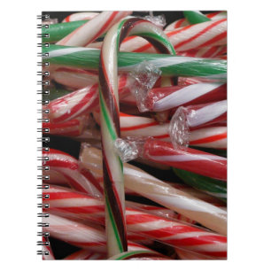 Schokolade Minze Candy Canes Holiday Festival Notizblock