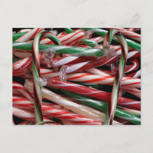 Schokolade Minze Candy Canes Holiday Festival Postkarte