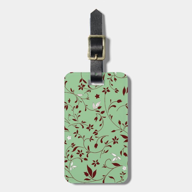 Schokolade-Minze Gepäckanhänger (Vorderseite vertikal)