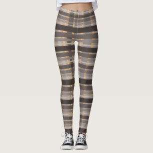 Schokolade mit einem orangefarbenen Pinch Leggings
