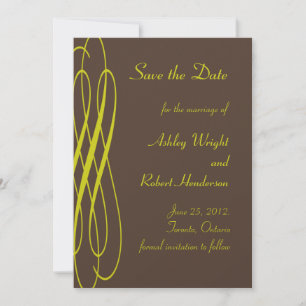 Schokolade mit goldenen Ribbons Einladung Hochzeit