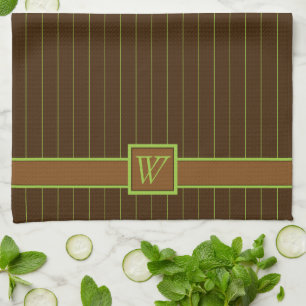 Schokolade mit Limonen Pinstripes Küchentuch