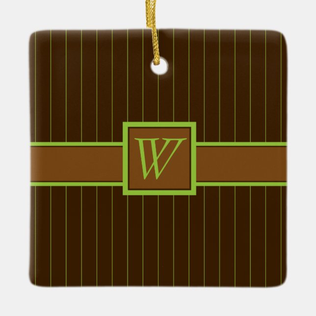 Schokolade mit Limonen Pinstripes Ornament (Vorderseite)