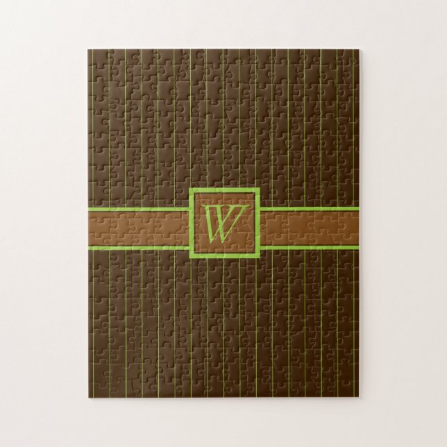 Schokolade mit Limonen Pinstripes Puzzle (Vertikal)