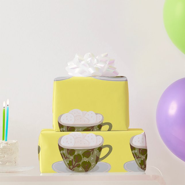 Schokolade mit Marshmallows Geschenkpapier (Von Creator hochgeladen)