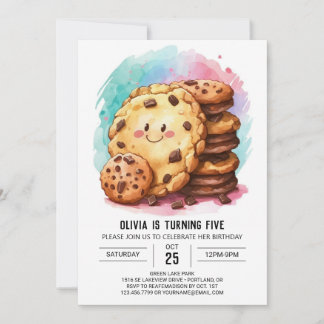 Schokolade Moderne Online-Cookies Geburtstag Einladung