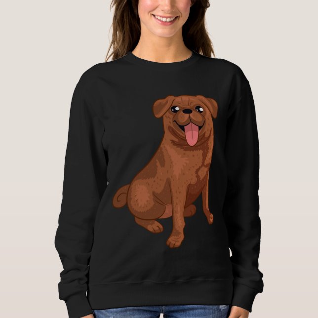 Schokolade Mops Design Classic T - Shirt 4 (Vorderseite)
