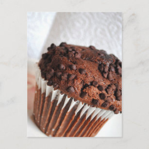 Schokolade-Muffin-Postkarte Postkarte