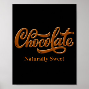 Schokolade Natürlich Süße Tee Stolz-schwarze Frau Poster