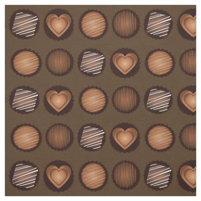 Schokolade Niedlicher Valentinstag Stoff (Muster)