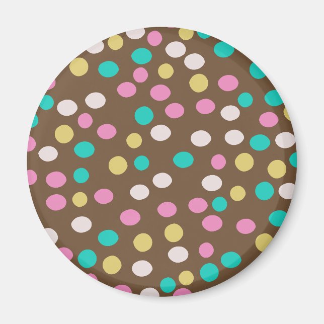 Schokolade Nonpareils Magnet (Vorne)