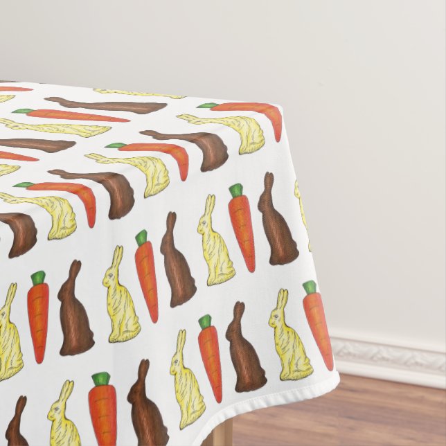 Schokolade Ostern Bunny Rabbit Karotten Bonbondruc Tischdecke (Beispiel)