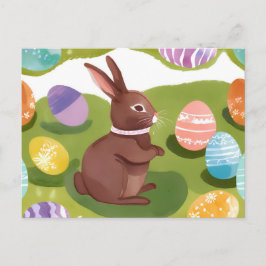 Schokolade Ostersonne | Niedliche Frühlingseier Feiertagspostkarte