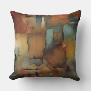 Schokolade Patchwork Abstrakt Kissen