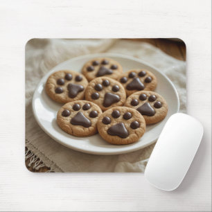 Schokolade-Pawprint-Cookies Mousepad