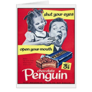 Schokolade Penguin Vintage Ad