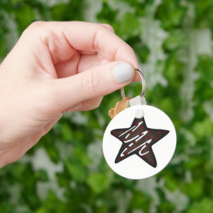 Schokolade Peppermint Star Weihnachtskochtopf Schlüsselanhänger