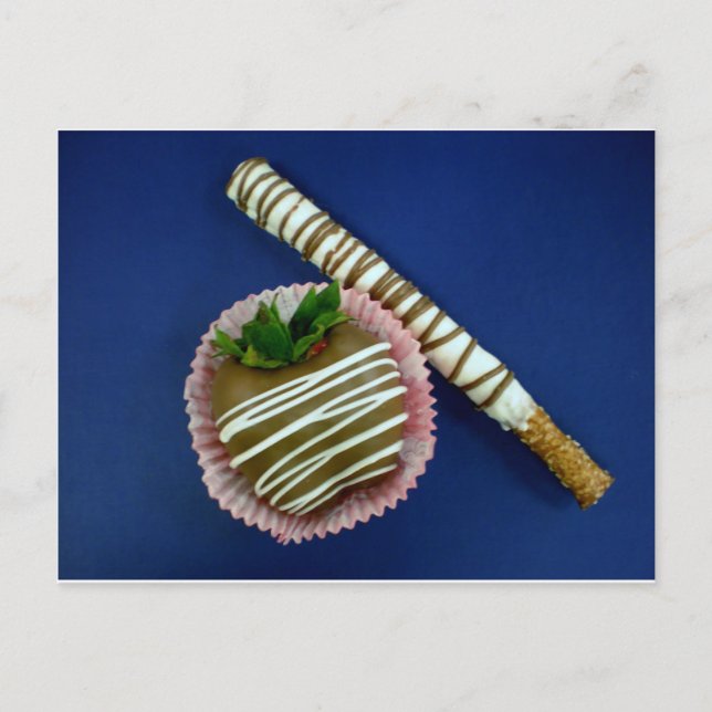 Schokolade Postkarte (Vorderseite)