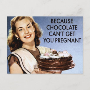 Schokolade Postkarte