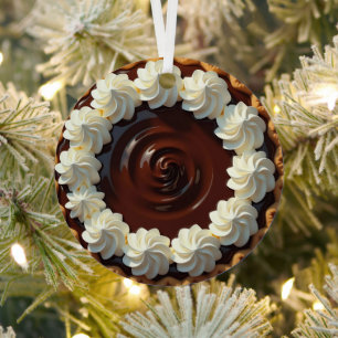Schokolade Pudding Pie Personalisiert Weihnachten Ornament Aus Metall