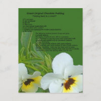 Schokolade Pudding Rezept Postkarte