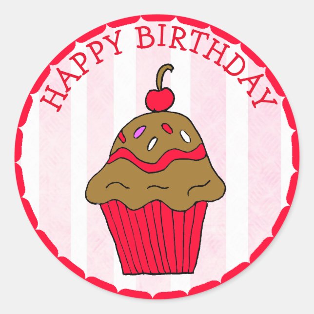 Schokolade Runder Aufkleber (Vorderseite)