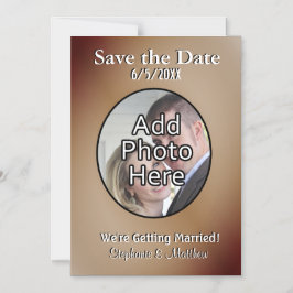 Schokolade Save the Date mit Fotografie Magneteinladung