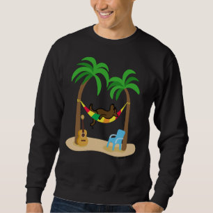 Schokolade Schlaf auf der Hängematte Sweatshirt