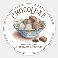 Schokolade-Schokolade-Produktetikett
