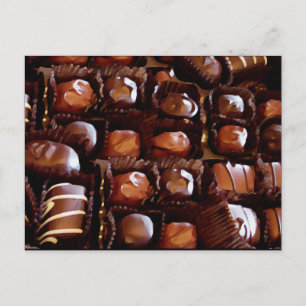 Schokolade, Schokoladencreme Postkarte