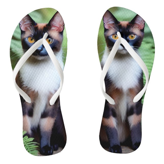 Schokolade Siam Cat Twins, Flip Flops (Fußbett)