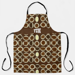 Schokolade Spaß Illustrierte Süßigkeiten Kunst Schürze