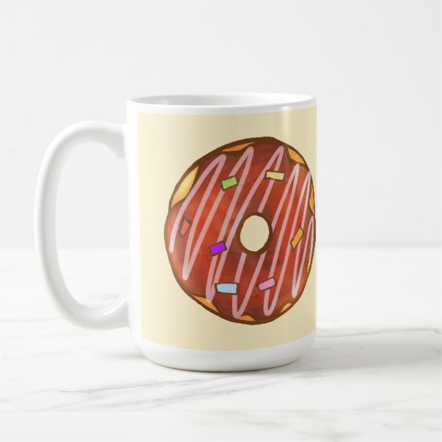 Schokolade Sprinkle Donut Kaffeetasse (Links)