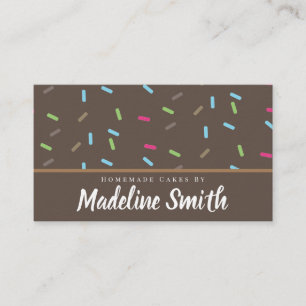 Schokolade Sprinkles Mix Kuchen Dekorator hausgema Visitenkarte