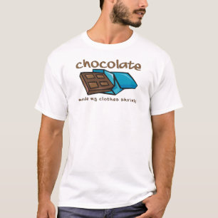 Schokolade stellte meinen KleidungShrink lustiges T-Shirt