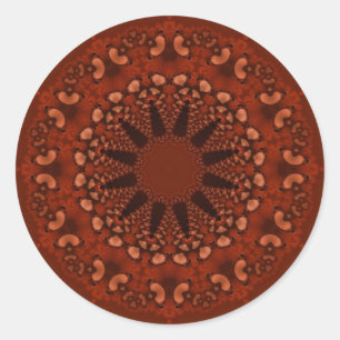 Schokolade-Sun-Aufkleber Runder Aufkleber