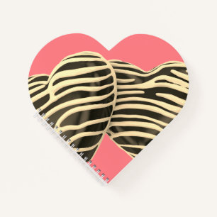 Schokolade Süßherz rosa süß niedlich Notizbuch