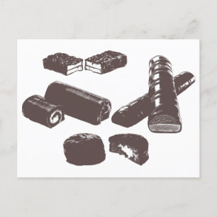 Schokolade Süßigkeiten Konditorei Leckereien Küche Postkarte