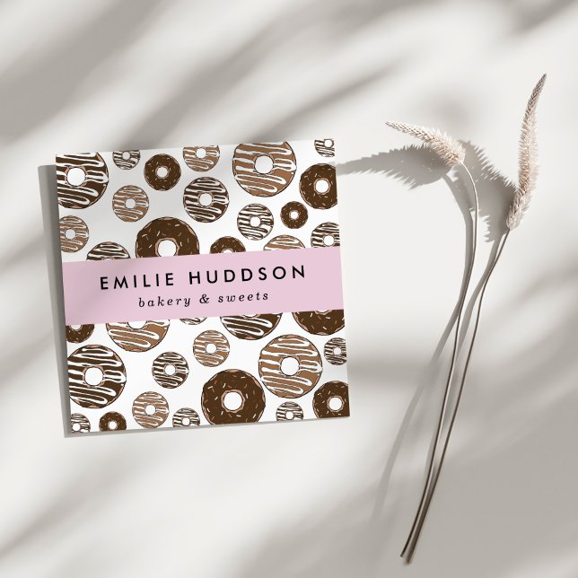 Schokolade, Süßigkeiten, Kuchenladen, Konditorei Quadratische Visitenkarte (Von Creator hochgeladen)